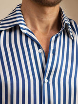 [Marine Streep] SilkSilky-NL 19Momme Lange Mouw Reverskraag Heren Shirt 006