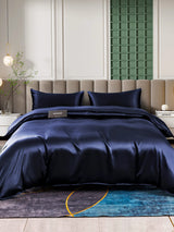 [Donkerblauw] SilkSilky-NL 25Momme Bedding Set 002
