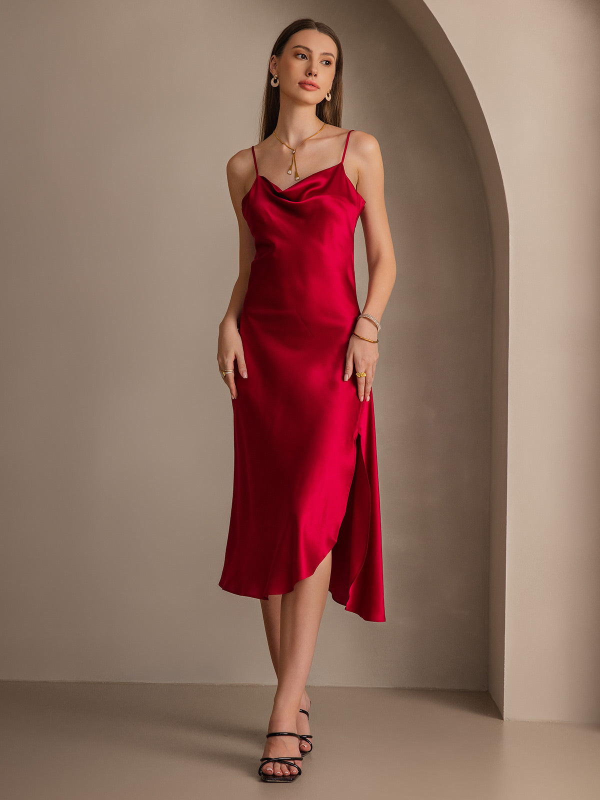 [Wijn] SilkSilky-NL 19Momme Dress 006