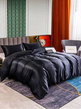 [Zwart] SilkSilky-NL 25Momme Bedding Set 001