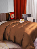 SilkSilky NL 22Momme Pure Silk Duvet Cover Koffie 004