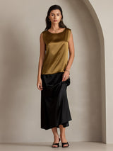 [Bruin] SilkSilky-NL Sleeveless Round Neck Cami-Top 001