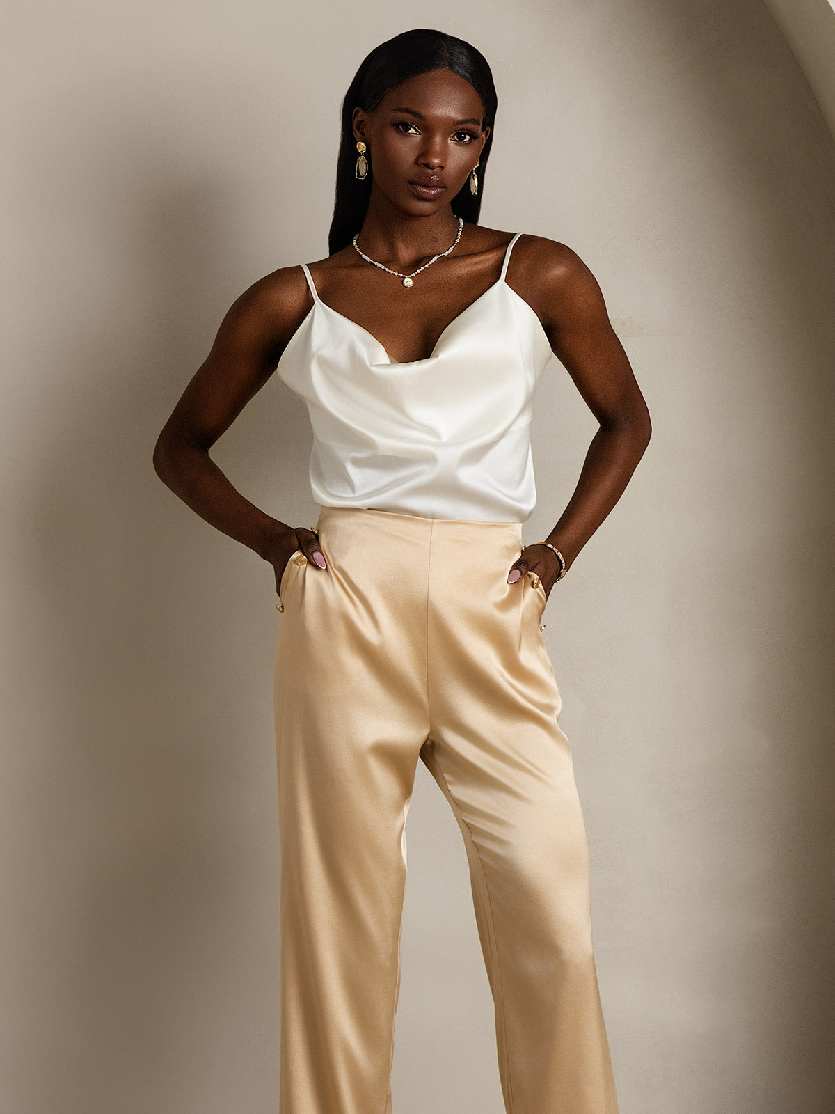 [Wit] SilkSilky-NL 19Momme Zijde Camisoles 006