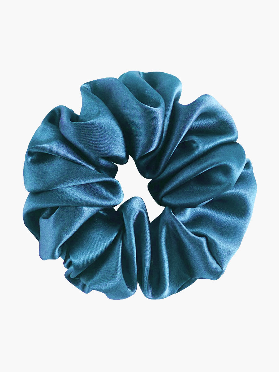 [Koningsblauw] SilkSilky-NL 19Momme Pure Silk Scrunchie 003