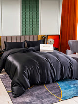 [Zwart] SilkSilky-NL 25Momme Bedding Set 002