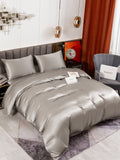 SilkSilky NL 19Momme Pure Silk Bedding Set Grijs 001