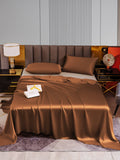 SilkSilky NL 22Momme Pure Silk Bedding Set Koffie 001