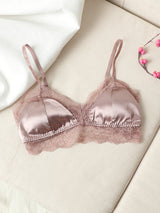 [Bleek Mauve] SilkSilky-NL Zijde Gebreid Bra 005