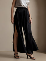[Zwart] SilkSilky-NL 19Momme Zijde Womens Pants 001