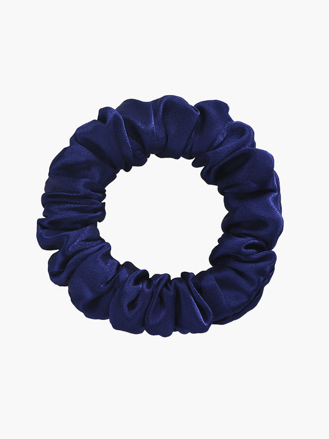 [Donkerblauw] SilkSilky-NL 19Momme Scrunchie 004