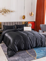 [Zwart] SilkSilky-NL 19Momme Bedding Set 006