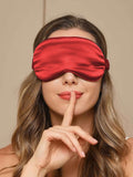 SilkSilky-NL 19Momme Eye Mask Donkerrood 001