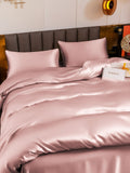 SilkSilky NL 19Momme Pure Silk Bedding Set BleekMauve 004