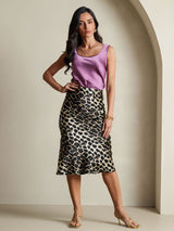 [Leopard] SilkSilky-NL 19Momme Skirt 007,