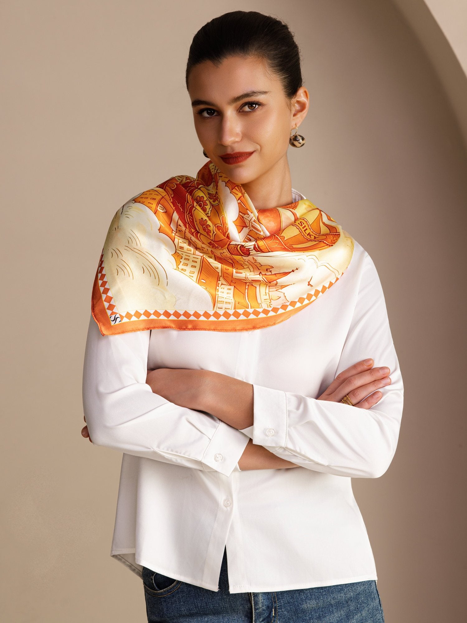 [Gele Ballon] SilkSilky-NL Scarf 002