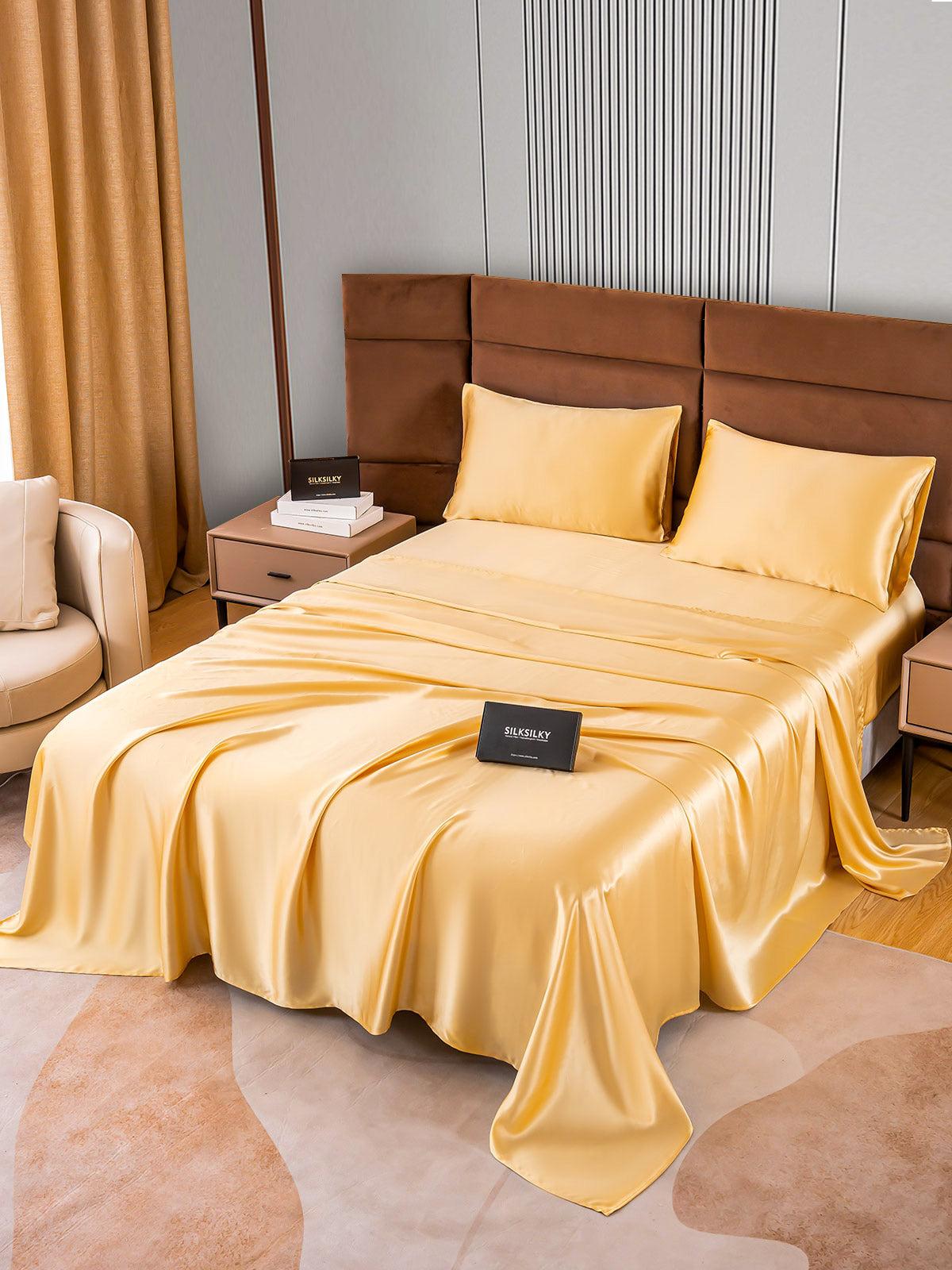 SilkSilky NL 22Momme Pure Silk Bedding Set Champagne 002