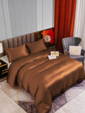 SilkSilky NL 22Momme Pure Silk Bedding Set Koffie 002