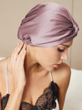 SilkSilky NL Pure Silk Sleep Cap BleekMauve 002