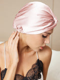 SilkSilky NL Pure Silk Sleep Cap Roze 002