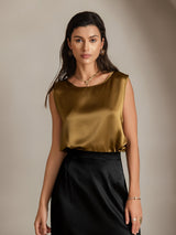 [Bruin] SilkSilky-NL Sleeveless Round Neck Cami-Top 003