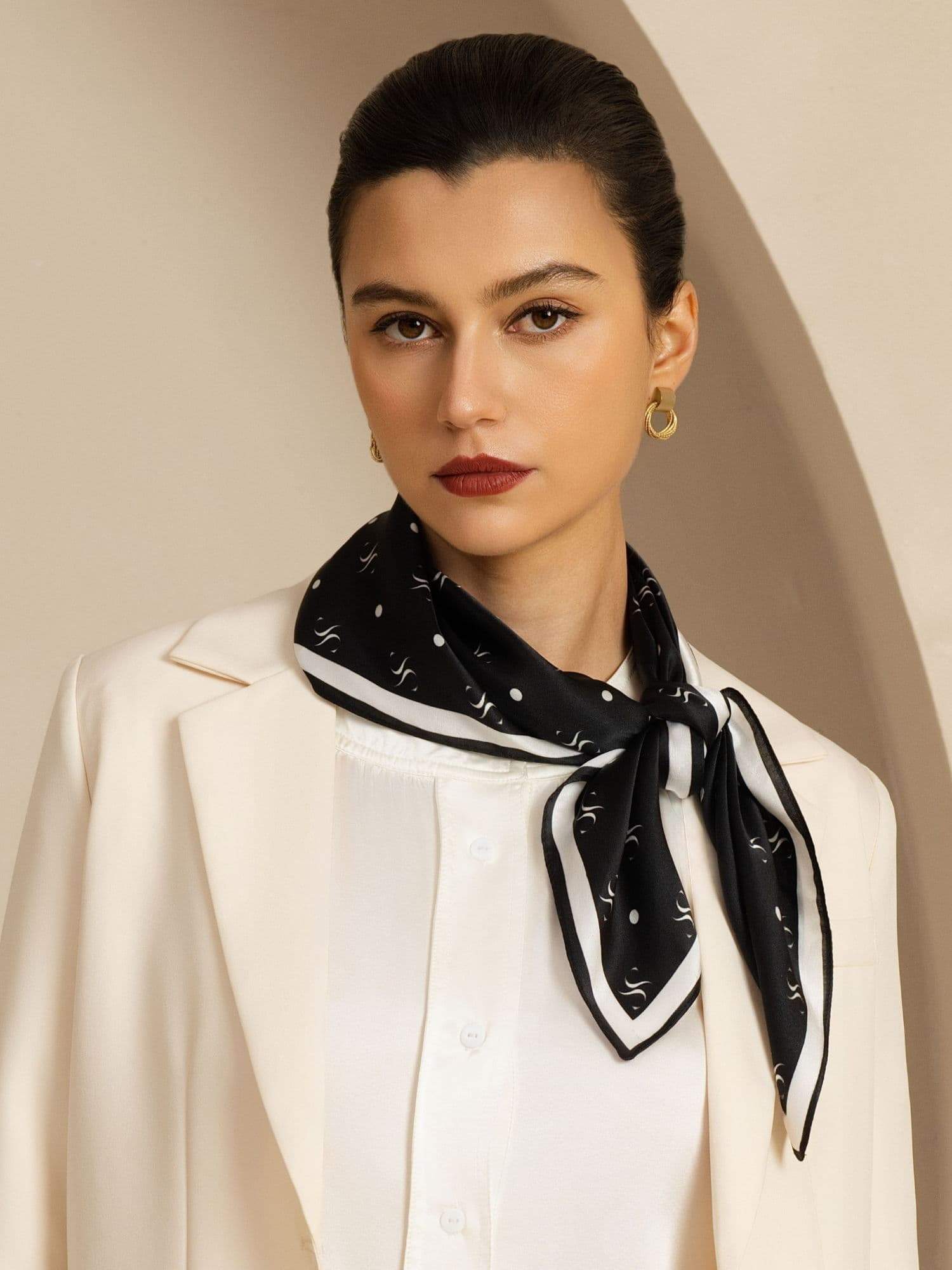[P105] SilkSilky-NL Pure Silk Scarf 002