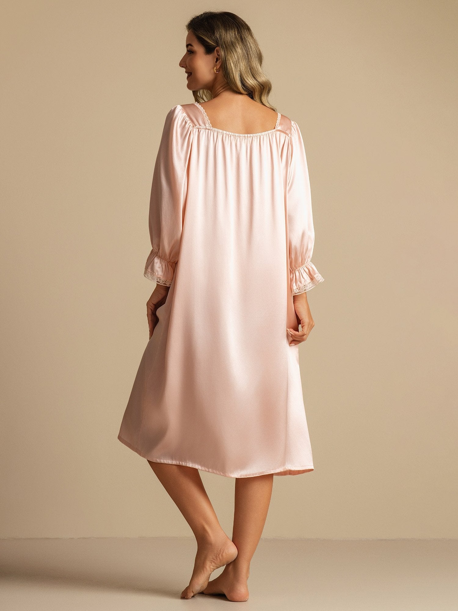 [Lichtroze] SilkSilky-NL Zijde Nightgown 002