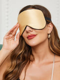 SilkSilky NL 19Momme Pure Silk Eye Mask Champagne 001