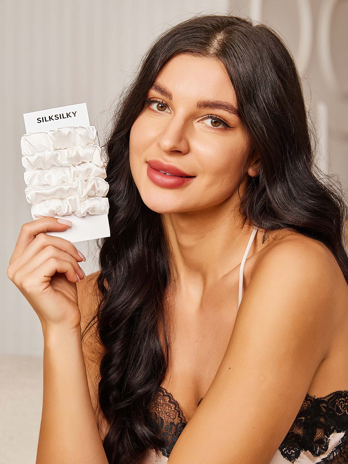 [Wit] SilkSilky-NL 19Momme Scrunchie 001