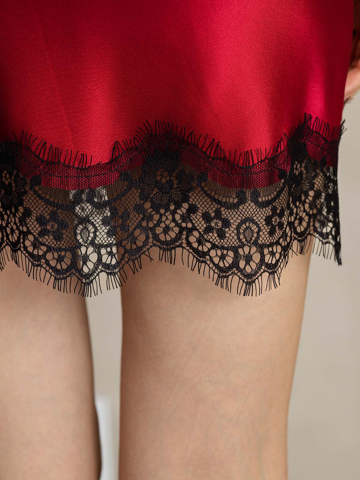 [Wijn] SilkSilky-NL 19Momme Zijde Skirt 005