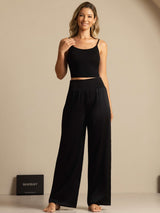 [Zwart] SilkSilky-NL 19Momme Zijde Womens Pants 006
