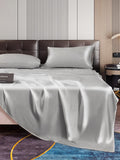 SilkSilky NL 22Momme Pure Silk Bedding Set Zilver 004