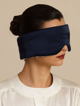 [Donkerblauw+Lichtblauw] SilkSilky-NL Oogmasker 002