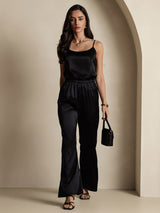 [Zwart] SilkSilky-NL Spaghetti Strap Cami-Top 009