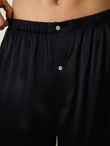[Zwart] SilkSilky-NL Mens Sleep Bottoms 006