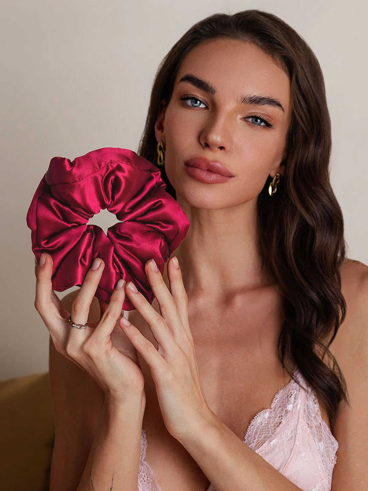 [Wijn] SilkSilky-NL Zijde Scrunchie 002