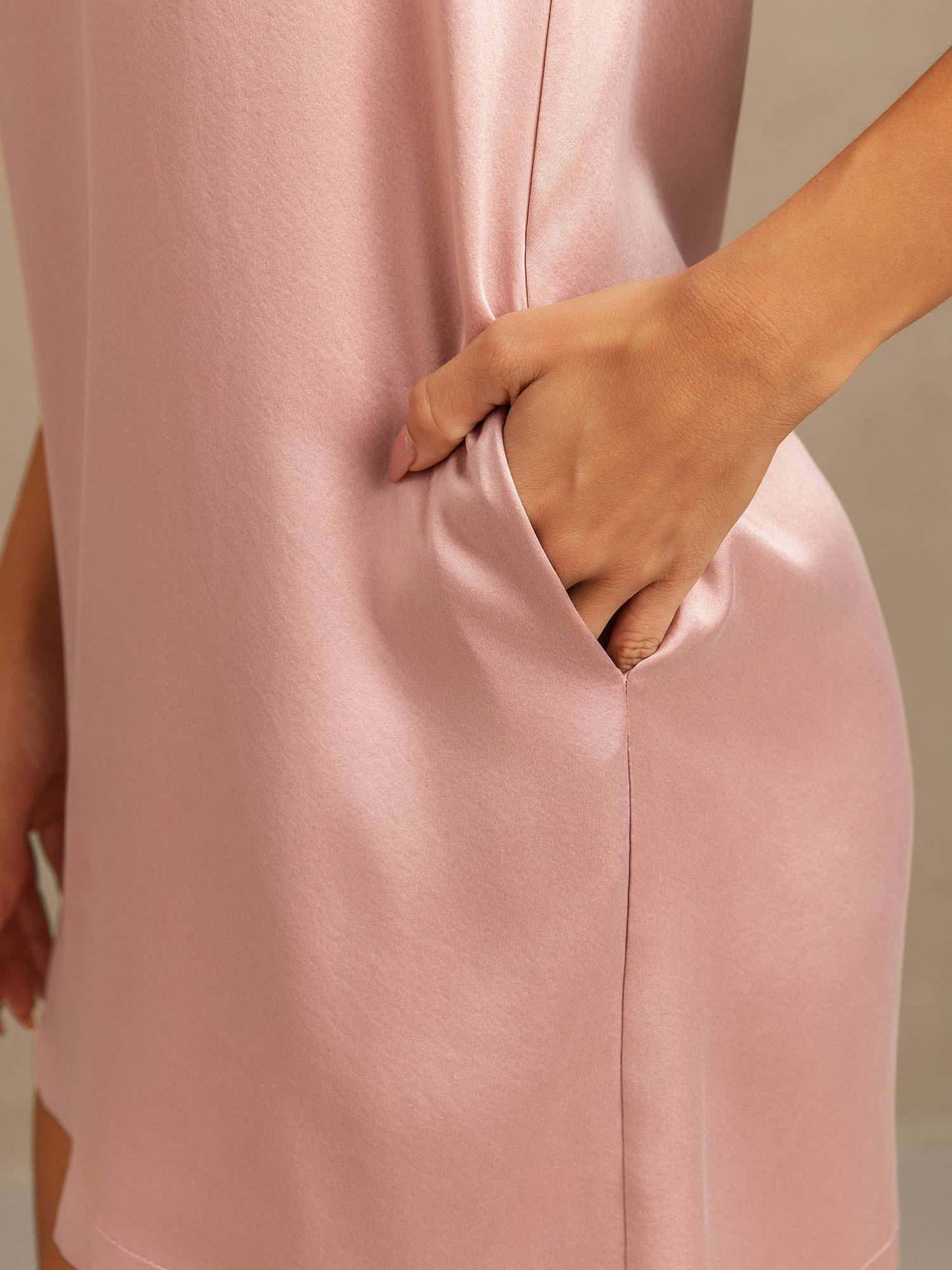 [Perzikhuid] SilkSilky-NL 19Momme Zijde Nightgown 005,