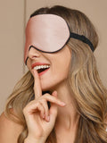 SilkSilky NL 19Momme Pure Silk Eye Mask Roze 001