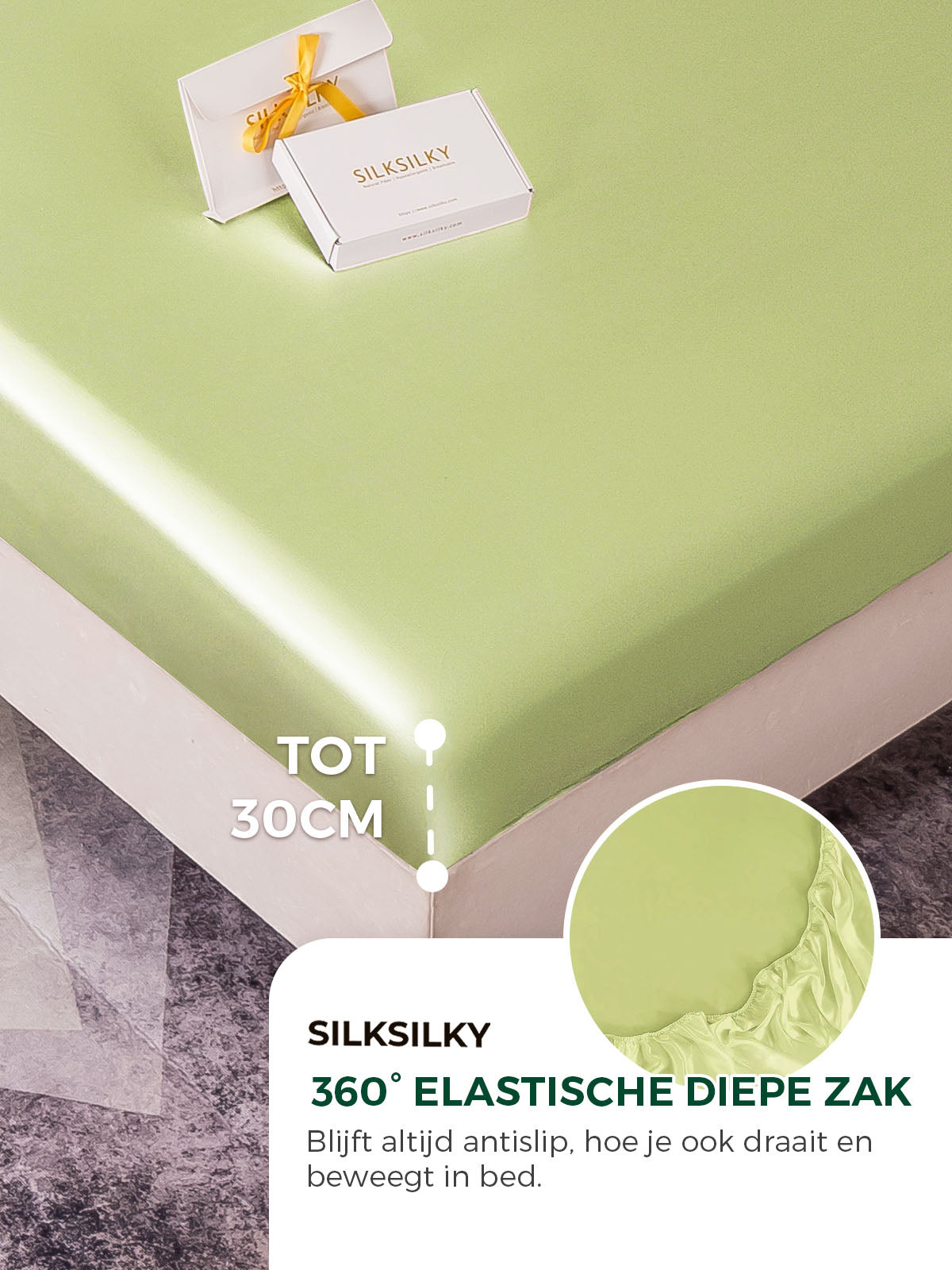 [Mintgroen] SilkSilky-NL 19Momme Bedding Set 004