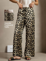 [Leopard] SilkSilky-NL 19Momme Zijde Womens Pants 002,