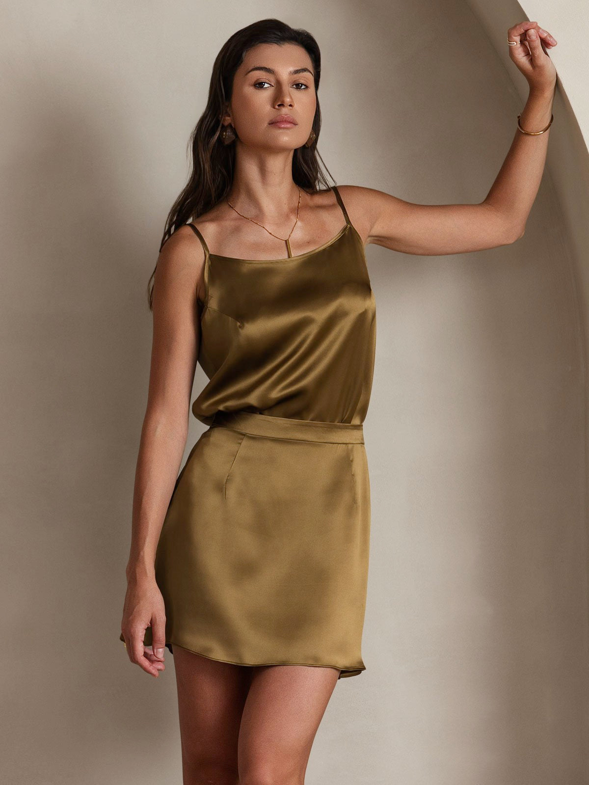 [Bruin] SilkSilky-NL 19Momme Zijde Camisoles 004