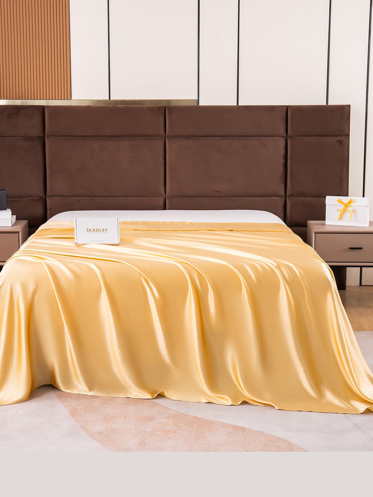 [Champagne] SilkSilky-NL 19Momme Sheet 001