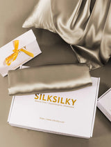 [Khaki] SilkSilky-NL 19Momme Pillowcase 006