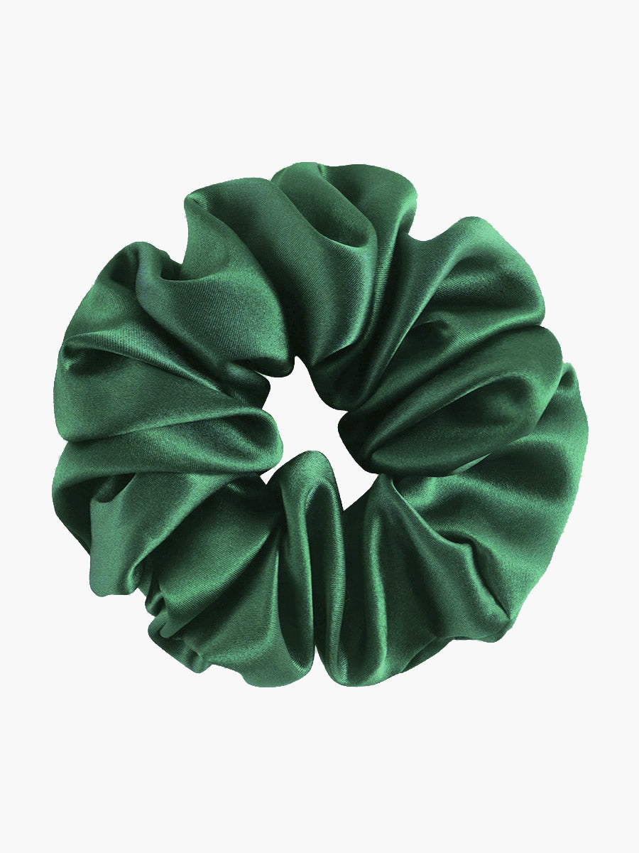 [Donkergroen] SilkSilky-NL 19Momme Pure Silk Scrunchie 002