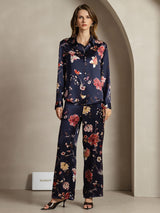 [Marine Bloemen] SilkSilky-NL 19Momme Zijde Kraag Women''s Outfit Sets 001