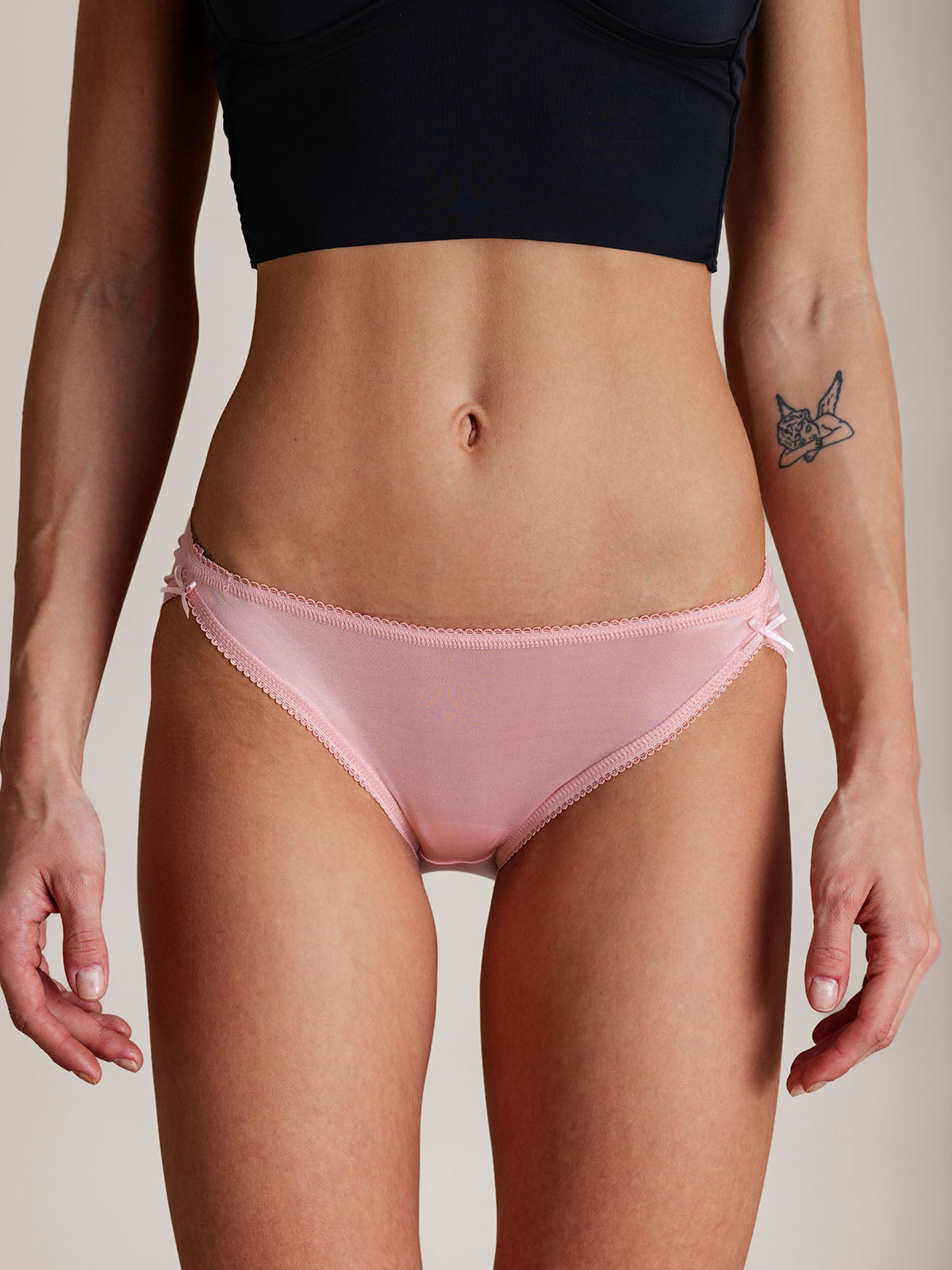 [Roze] SilkSilky-NL Zijde Gebreid Panty 001