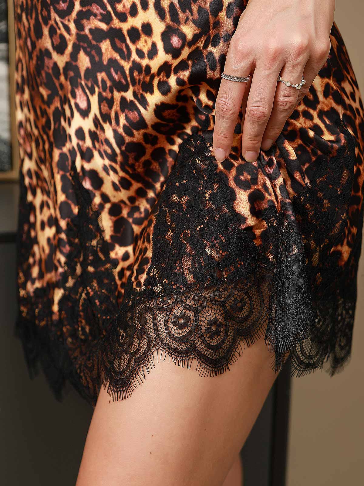 [Leopard] SilkSilky-NL Nightgown 008