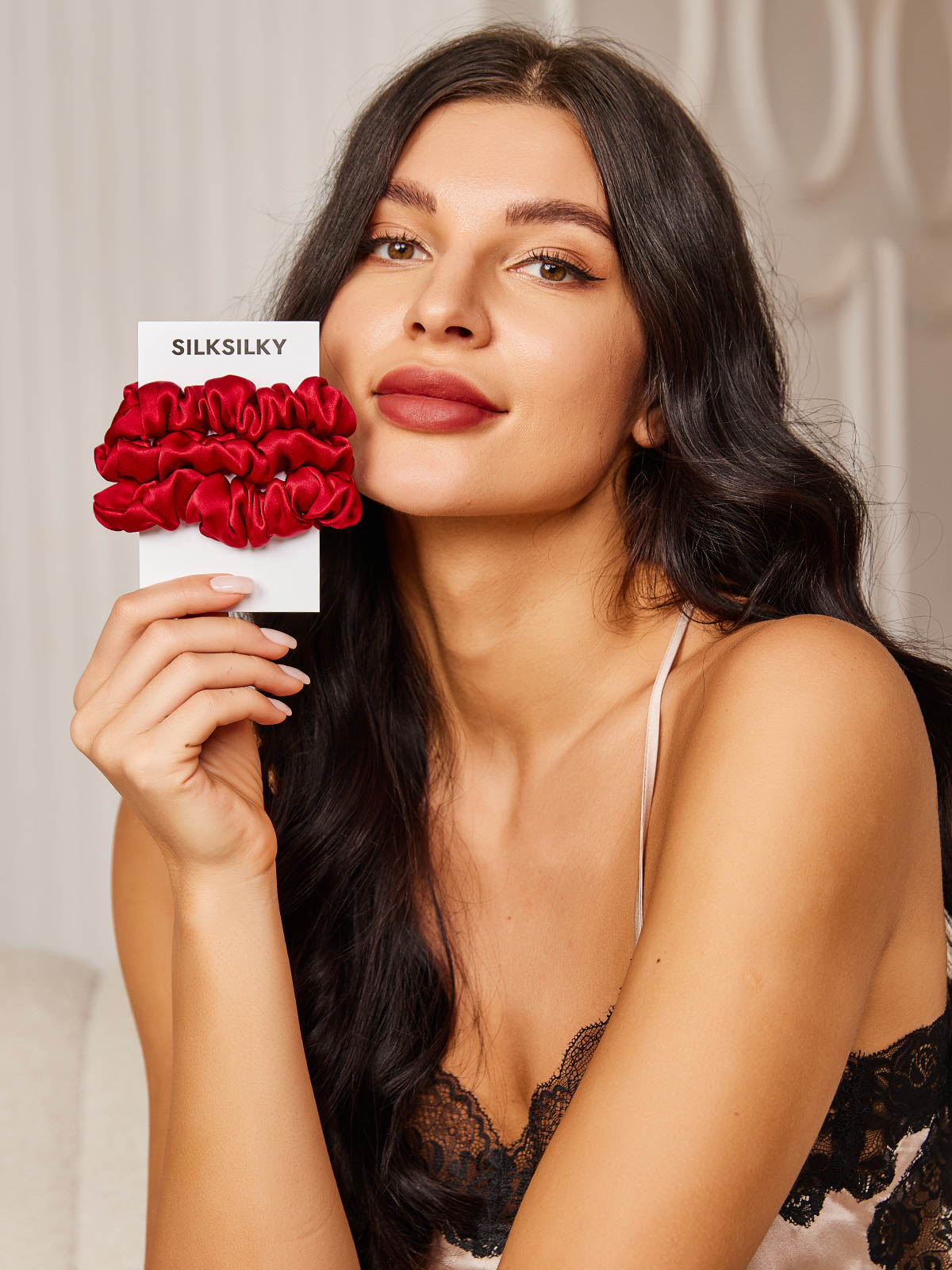 [Rode] SilkSilky-NL 19Momme Scrunchie 002