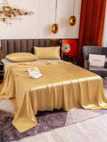 SilkSilky NL 19Momme Pure Silk Bedding Set Champagne 004