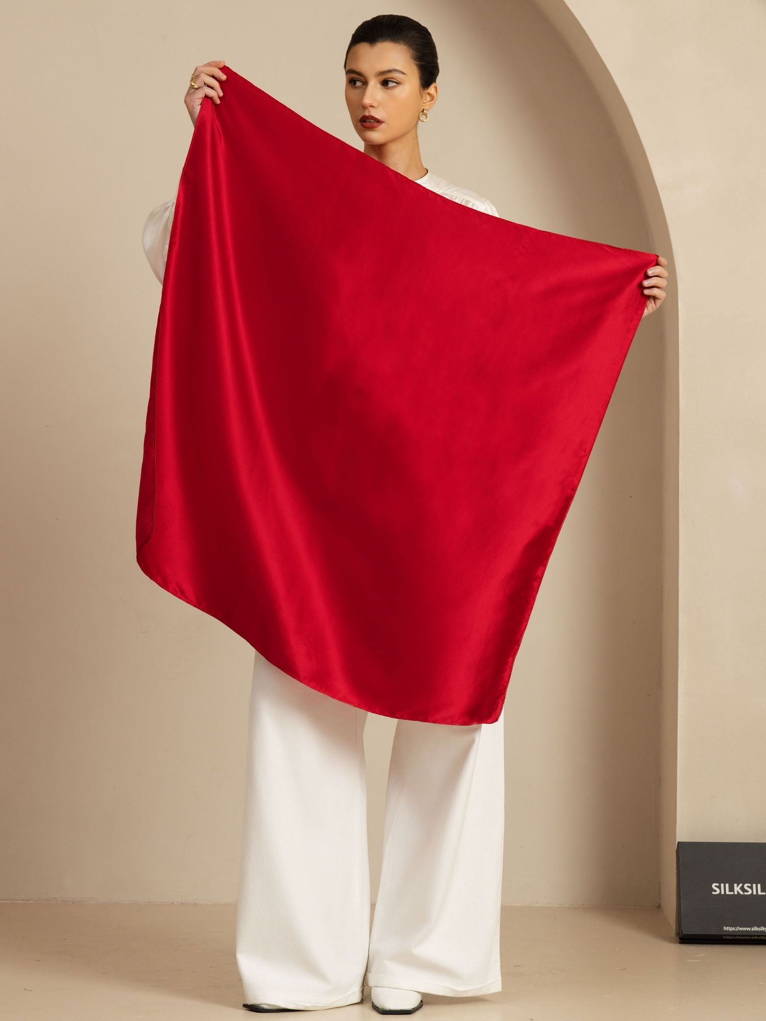 [Wijn] SilkSilky-NL Pure Silk Scarf 003