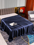 SilkSilky NL 22Momme Pure Silk Sheet Donkerblauw 002